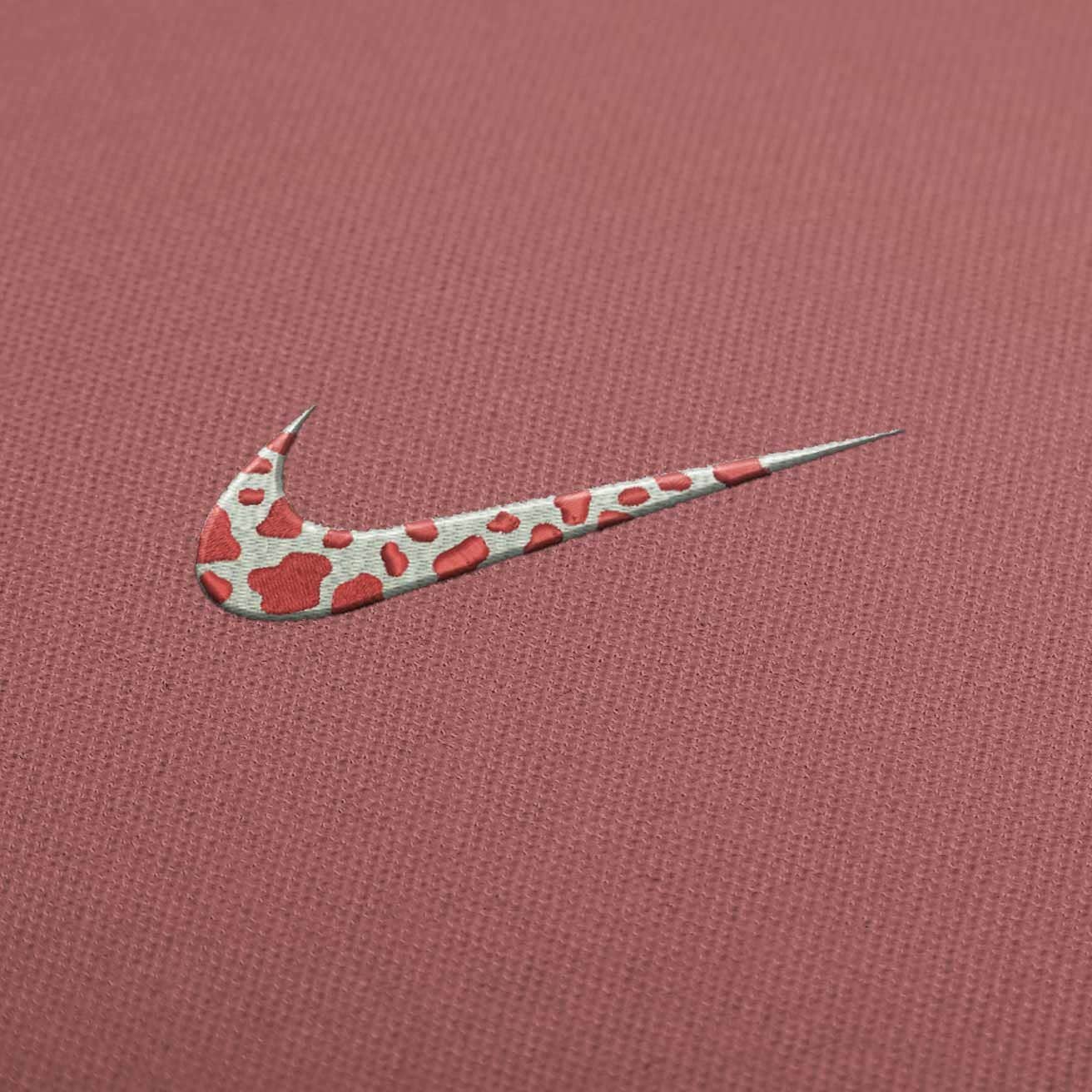 Nike Cow Print Logo Borderless 2 Embroidery Design