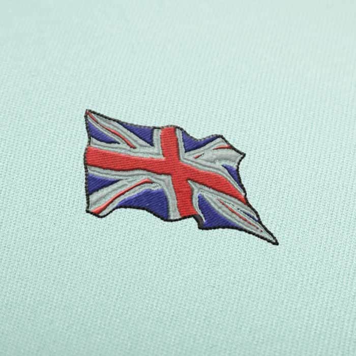 Waving Union Jack Flag UK Embroidery Design