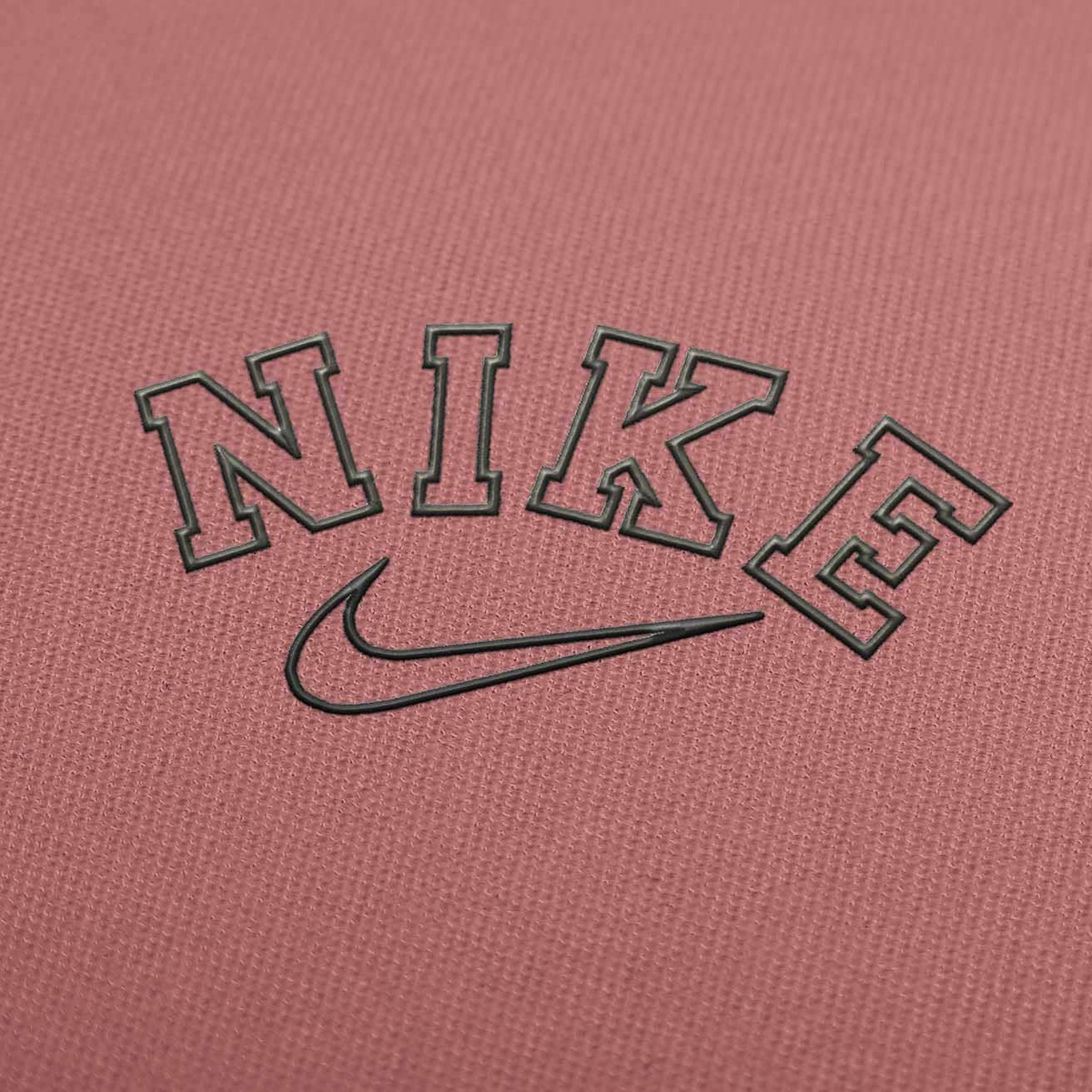 Nike Old Logo Black Applique Embroidery Design