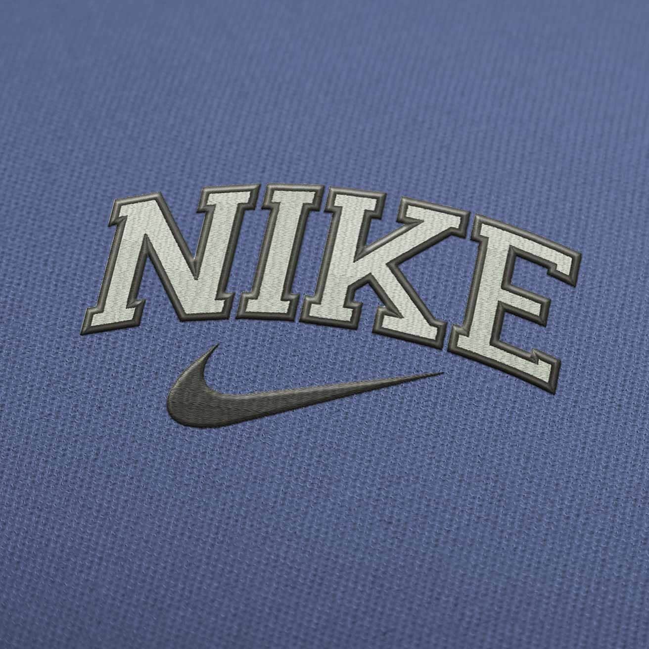 Nike Old Logo Black Embroidery Design