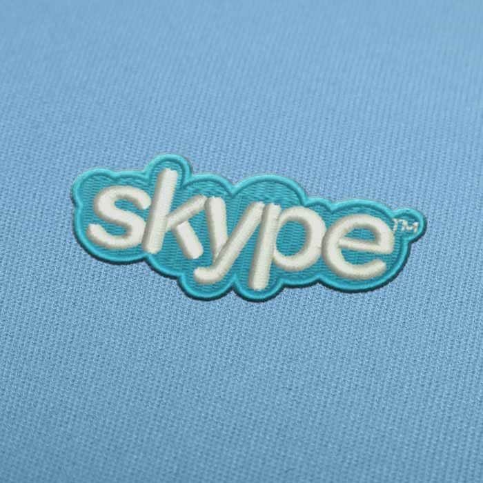 Skype Logo Embroidery Design