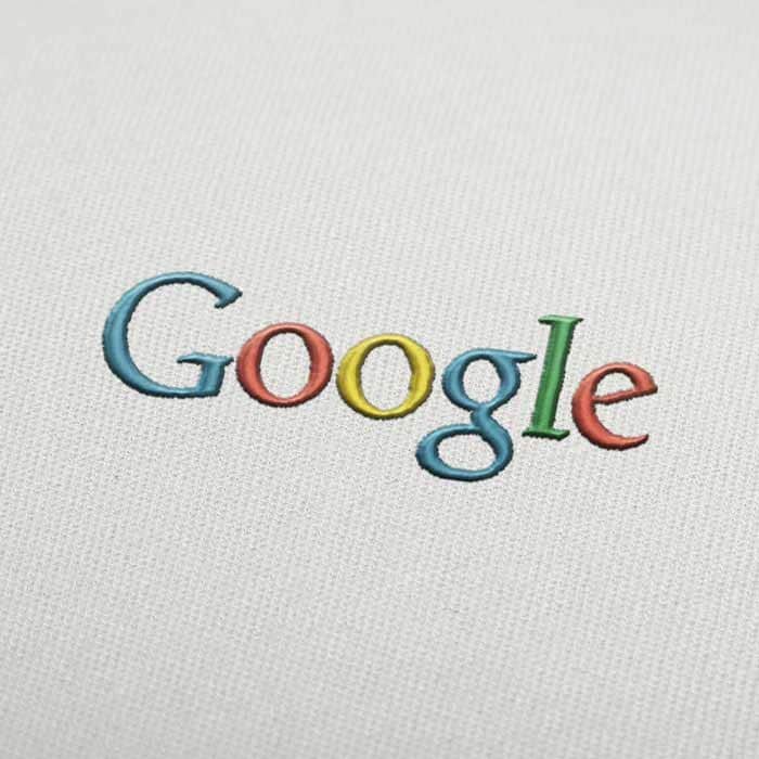 Google Logo 2 Embroidery Design