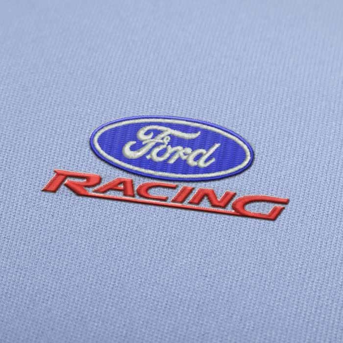 Ford Racing Logo Embroidery Design