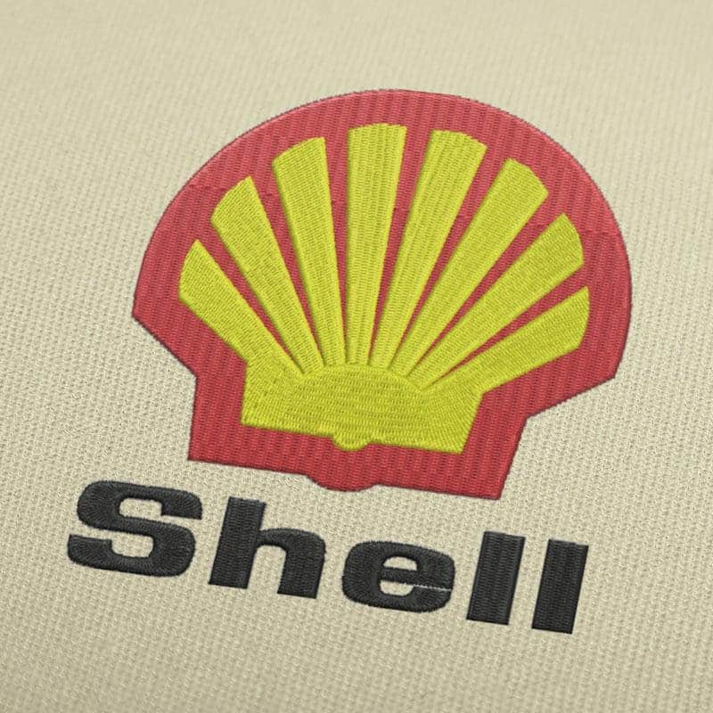 Shell Logo Embroidery Design