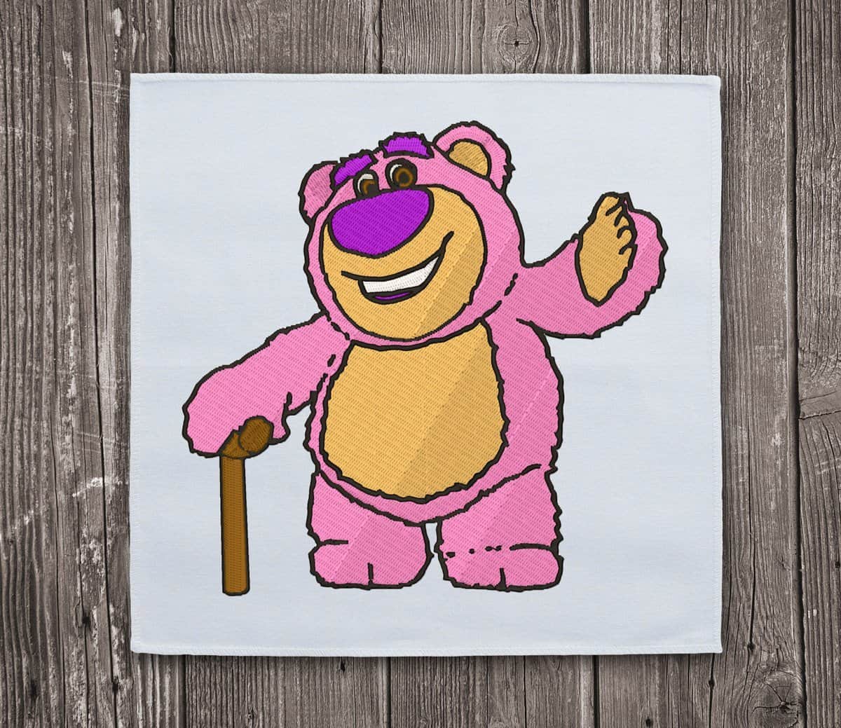 Bad Bear Lotso Embroidery Design