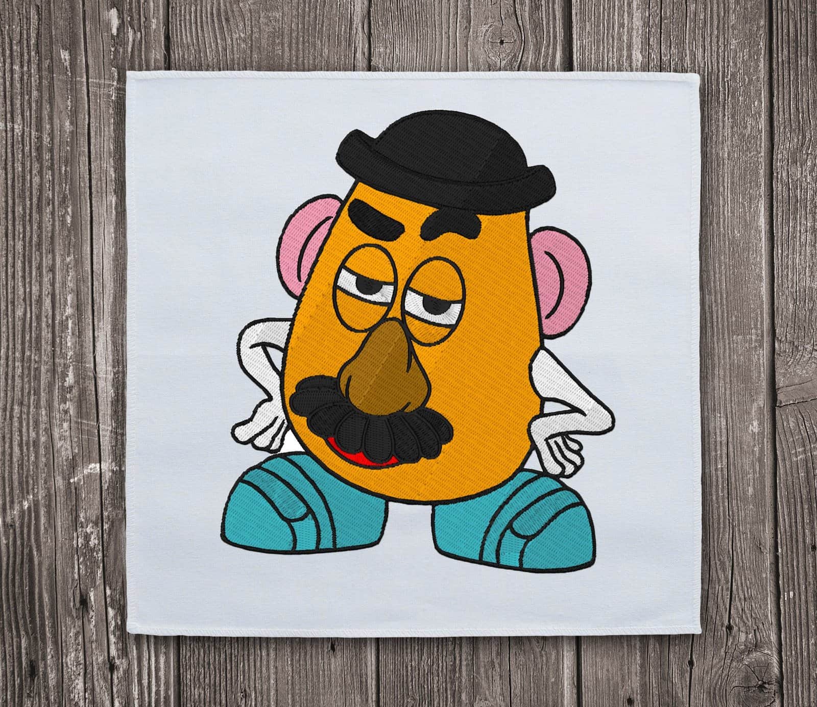Mr Potato Head Embroidery Design