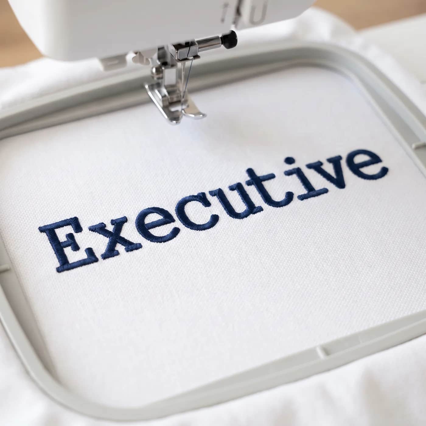 Executive Font Embroidery Design