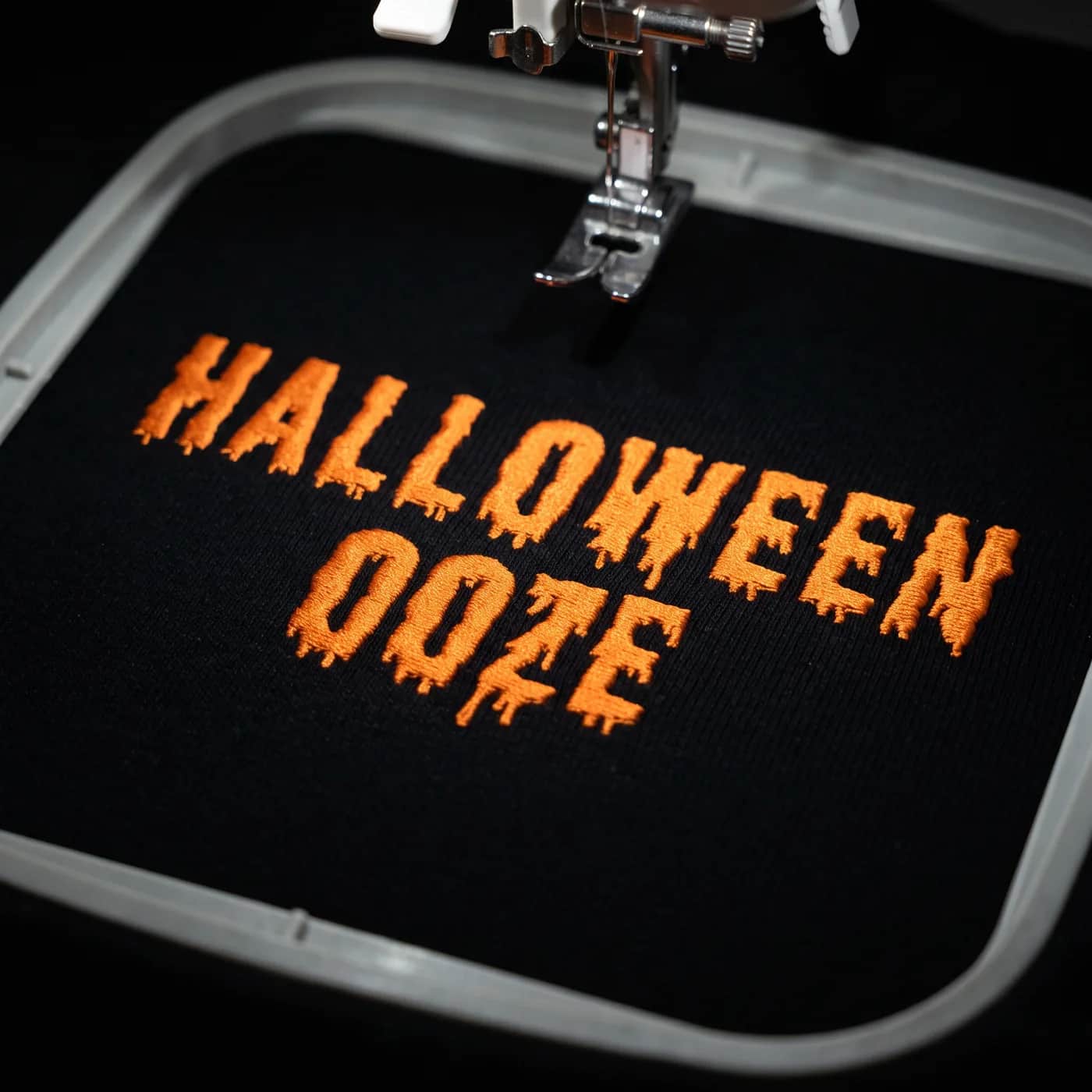 Halloween Ooze Font Embroidery Design