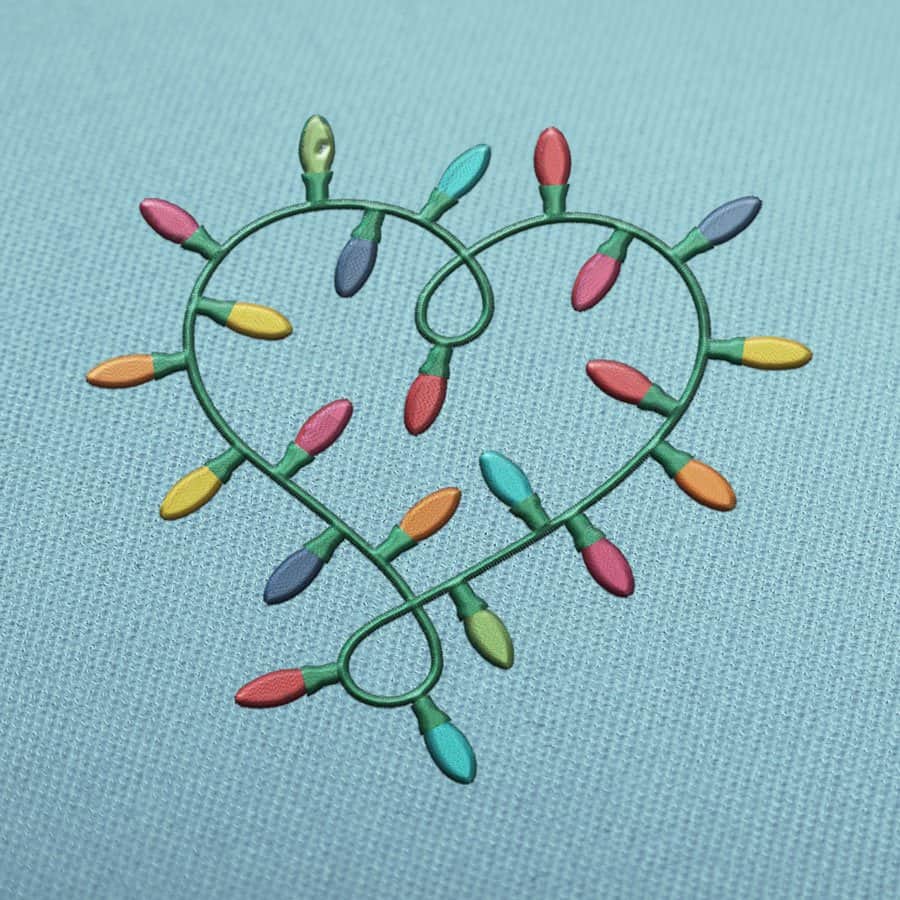 Lampada cuore di Natale