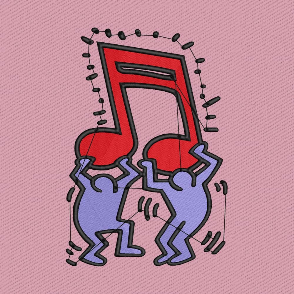 Music Dance Stickdatei