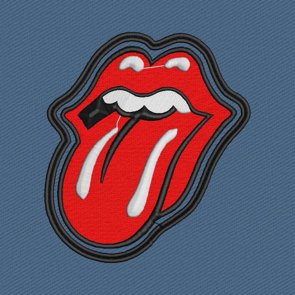 Lingua dei Rolling Stones con bordo
