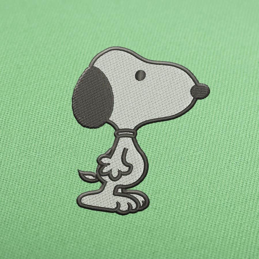 Snoopy Stands Embroidery Design