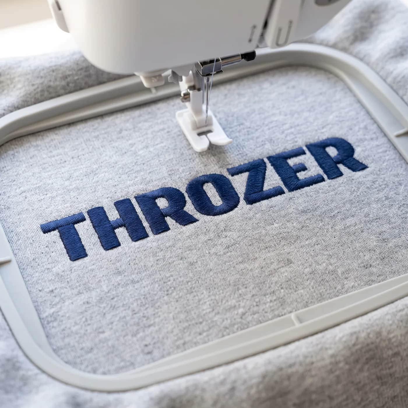 Throzer Font Embroidery Design