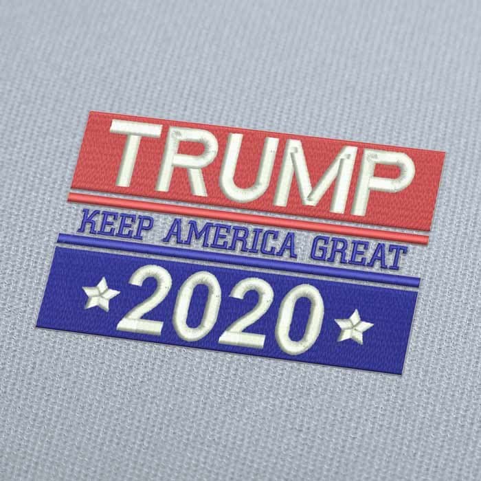 Trump Keep America Great 2020 Stickmuster Für Stickmaschinen Download