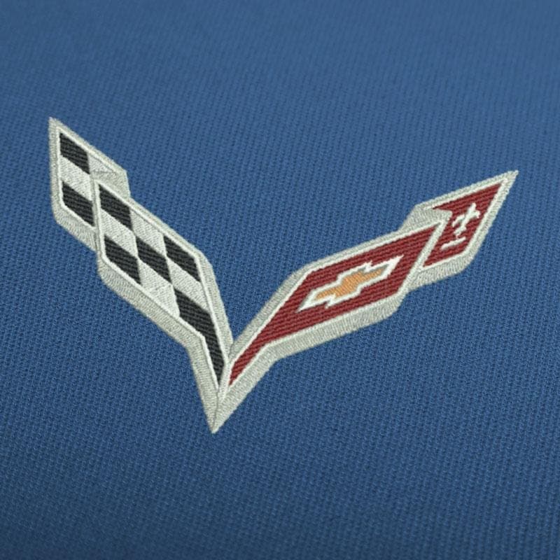 Chevrolet Corvette Logo Stickmuster Für Stickmaschinen Download