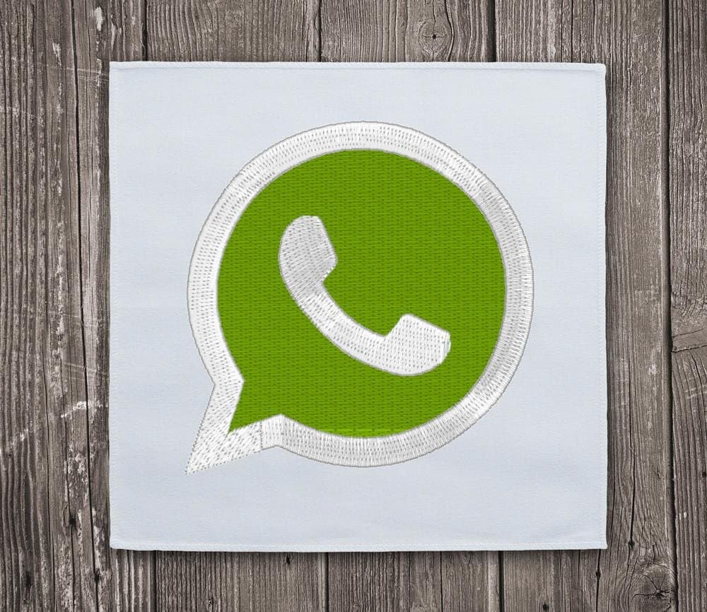 WhatsApp-Logo Stickmuster Für Stickmaschinen Download