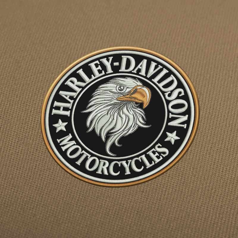 Harley Davidson Eagle Stickmuster Für Stickmaschinen Download