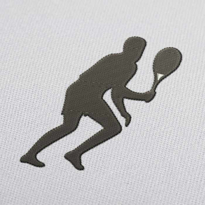 Tennis Player Running Embroidery Design Download