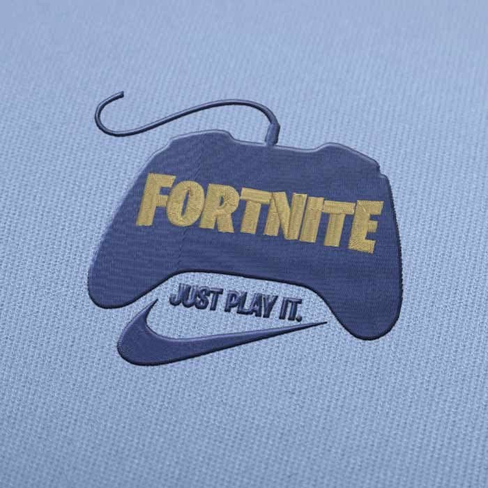 Fortnite Just Play It Disegno Ricamo Da Scaricare