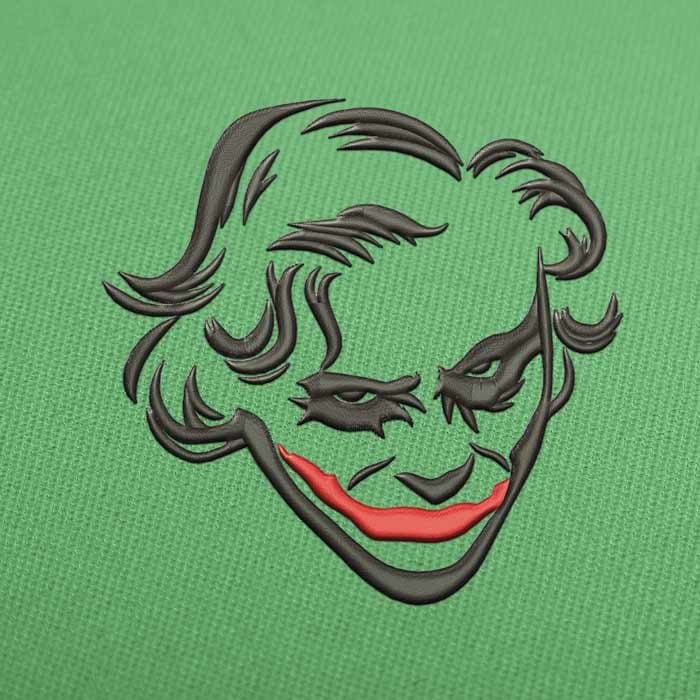 Joker Face Stickmuster Für Stickmaschinen Download