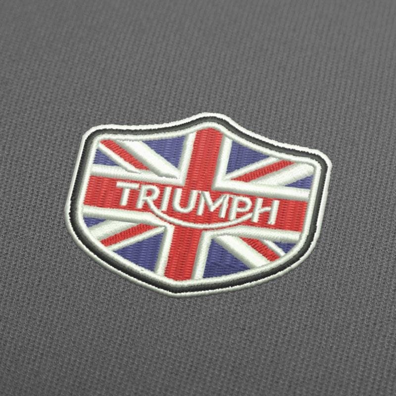 Triumph-Logo mit England-Flagge Stickmuster Für Stickmaschinen Download