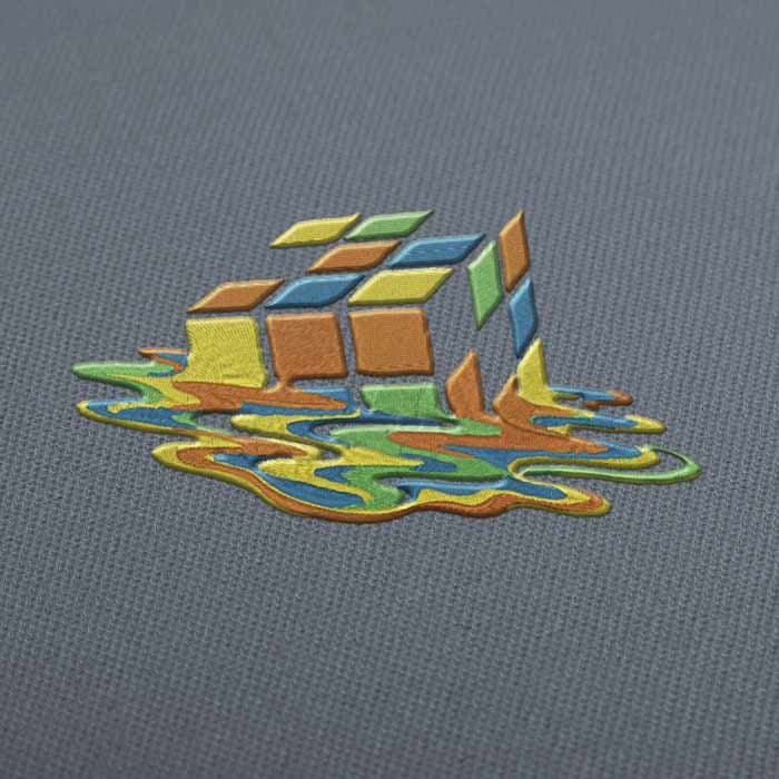 Sheldon Cooper Derretido Cubo de Rubik Bordado Descarga Picajes De Bordados
