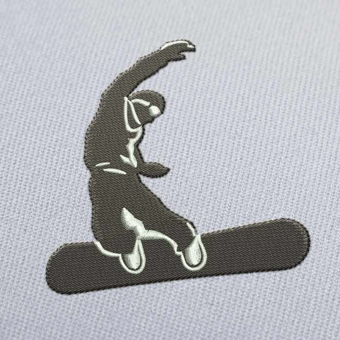 Motif de broderie Snowboard Jump Download