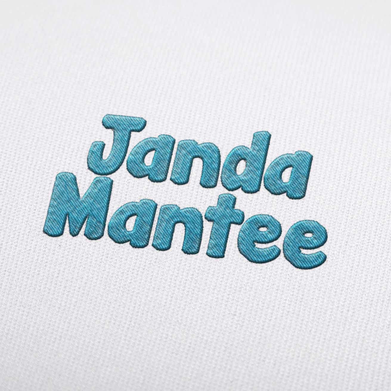 Janda Mantee Embroidery Font Set Download
