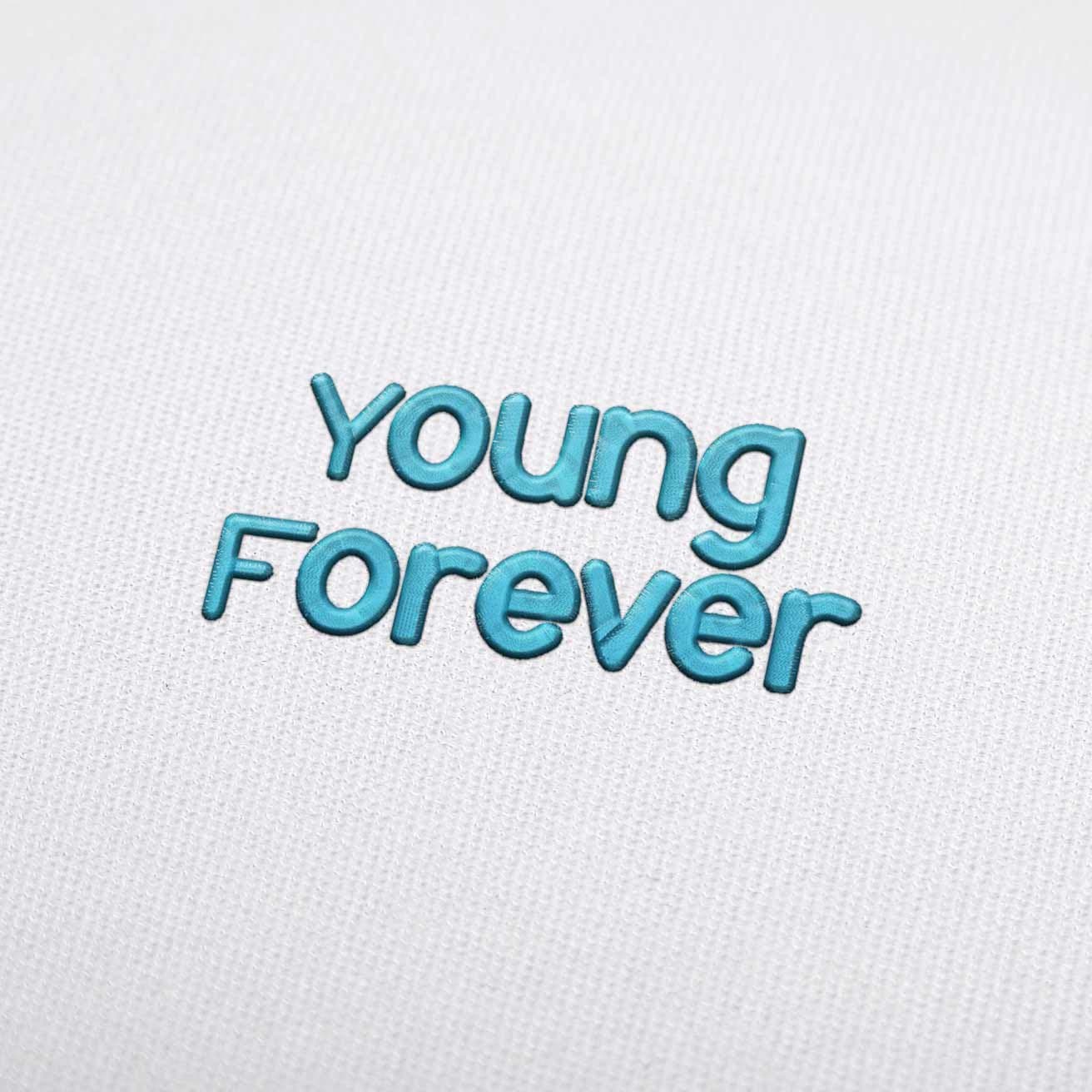 Young Forever Embroidery Font Set Download
