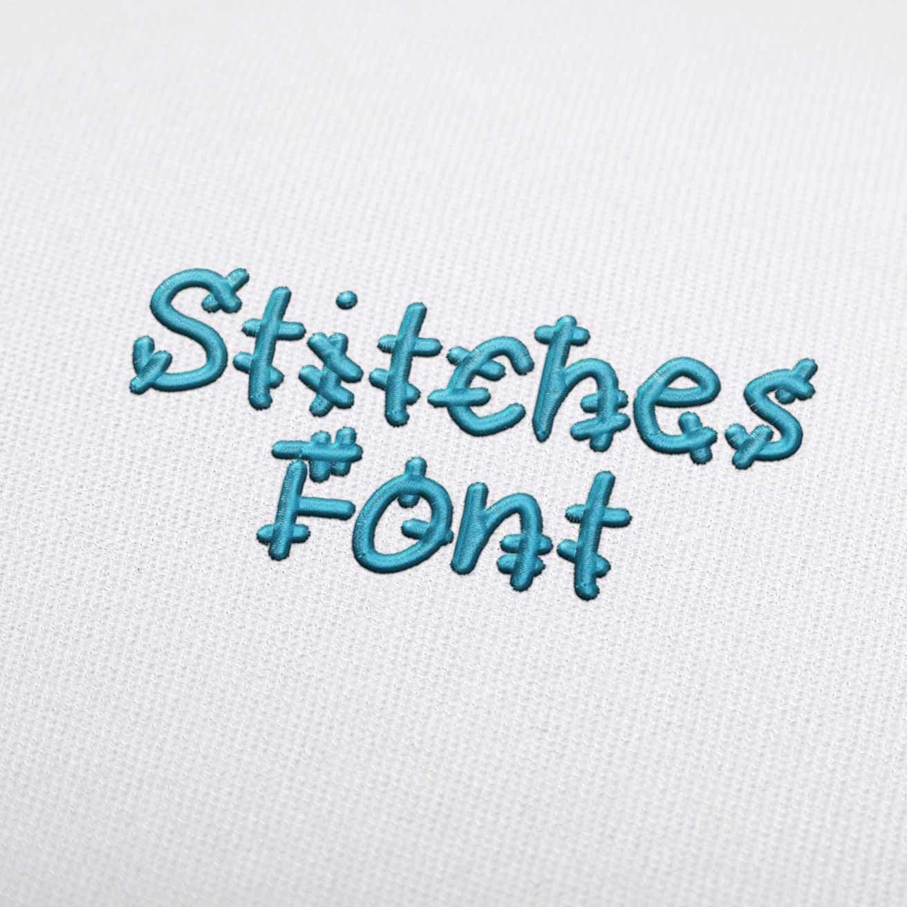 Stitches Embroidery Font Set Download