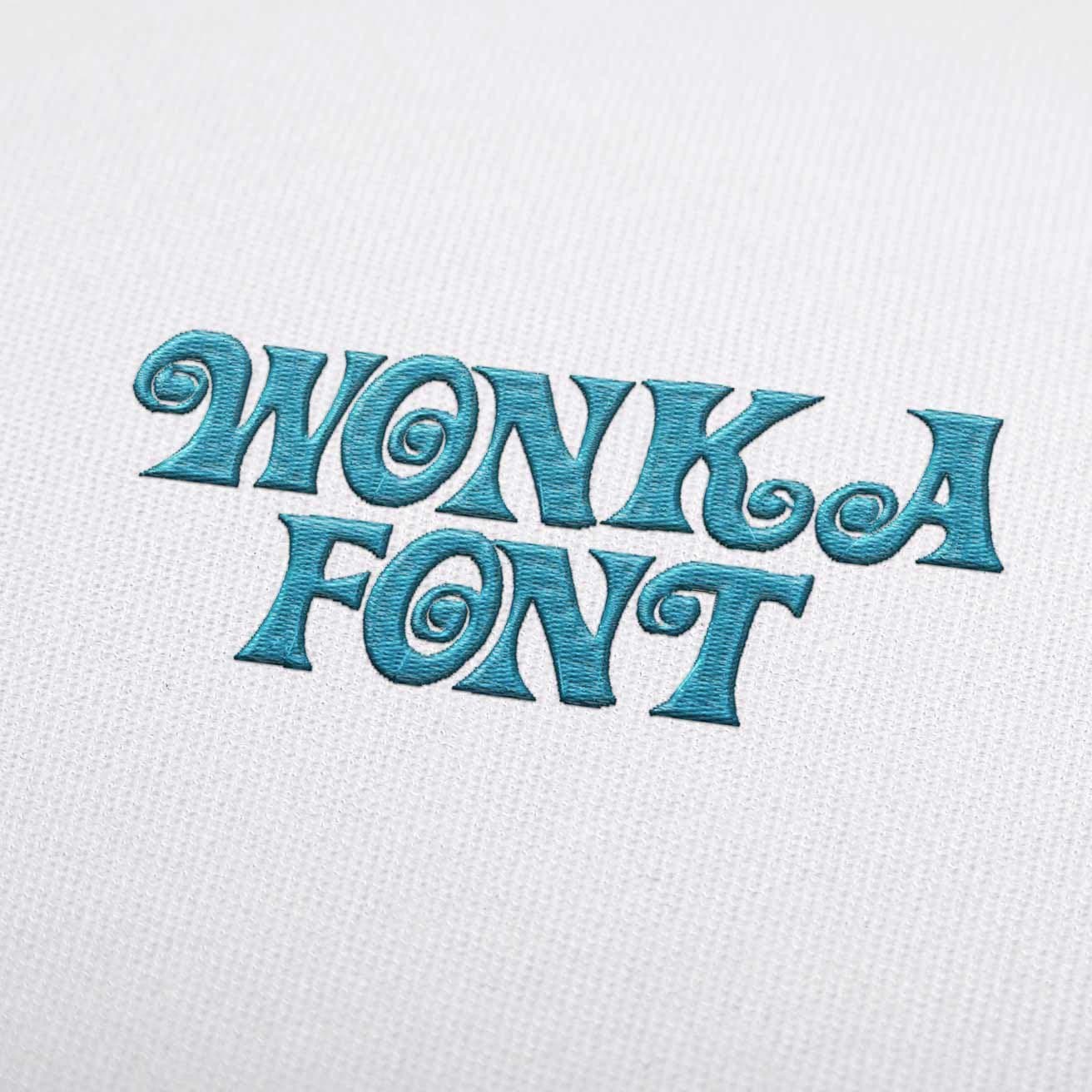 Wonka Embroidery Font Set Download