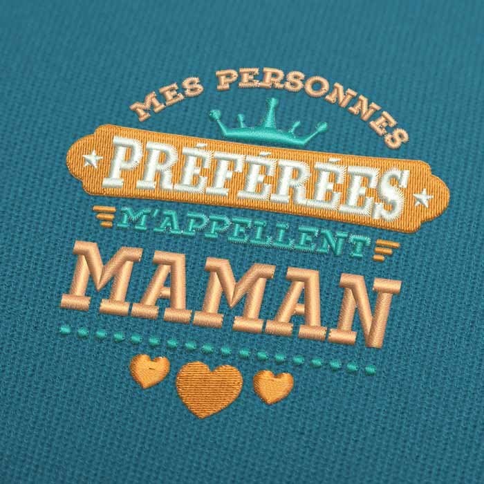 Mes Personnes Préférées Me Appellent Maman Stickmuster Für Stickmaschinen Download