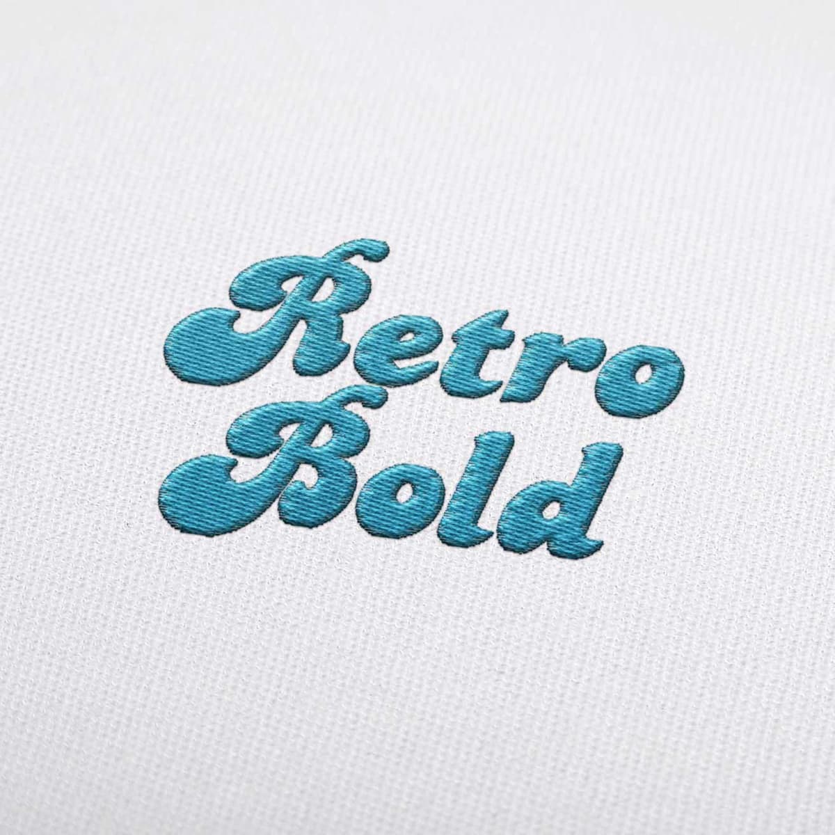 Retro Bold Embroidery Font Set Download