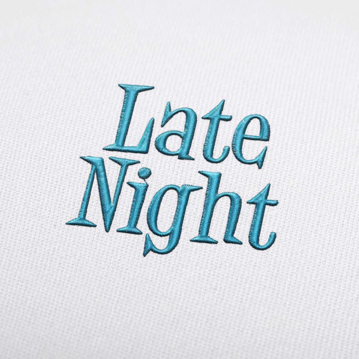 Late Night Embroidery Font Set Download