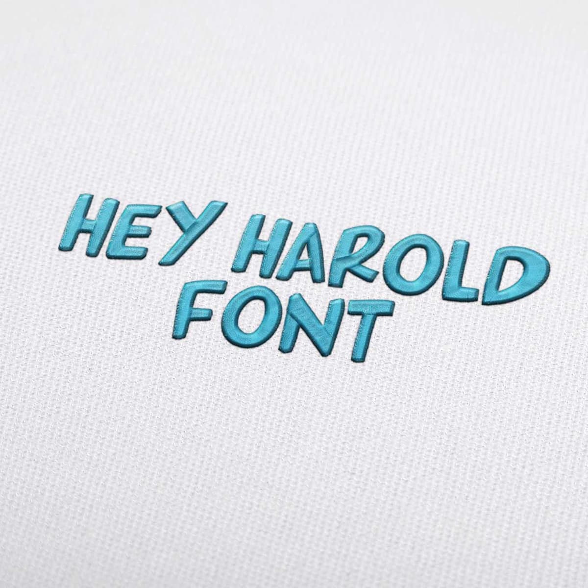 Hey Harold Embroidery Font Set Descargar