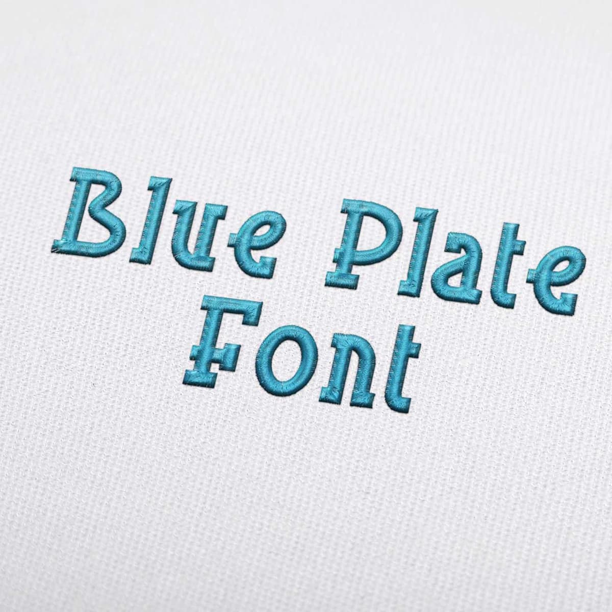 Set di caratteri per il ricamo di piatti blu Download