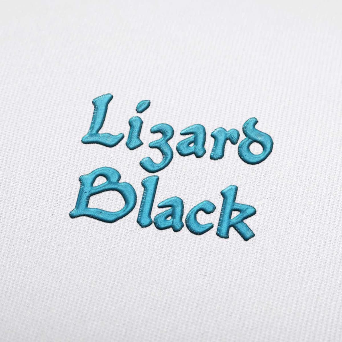 Lizard Black Embroidery Font Set Descargar