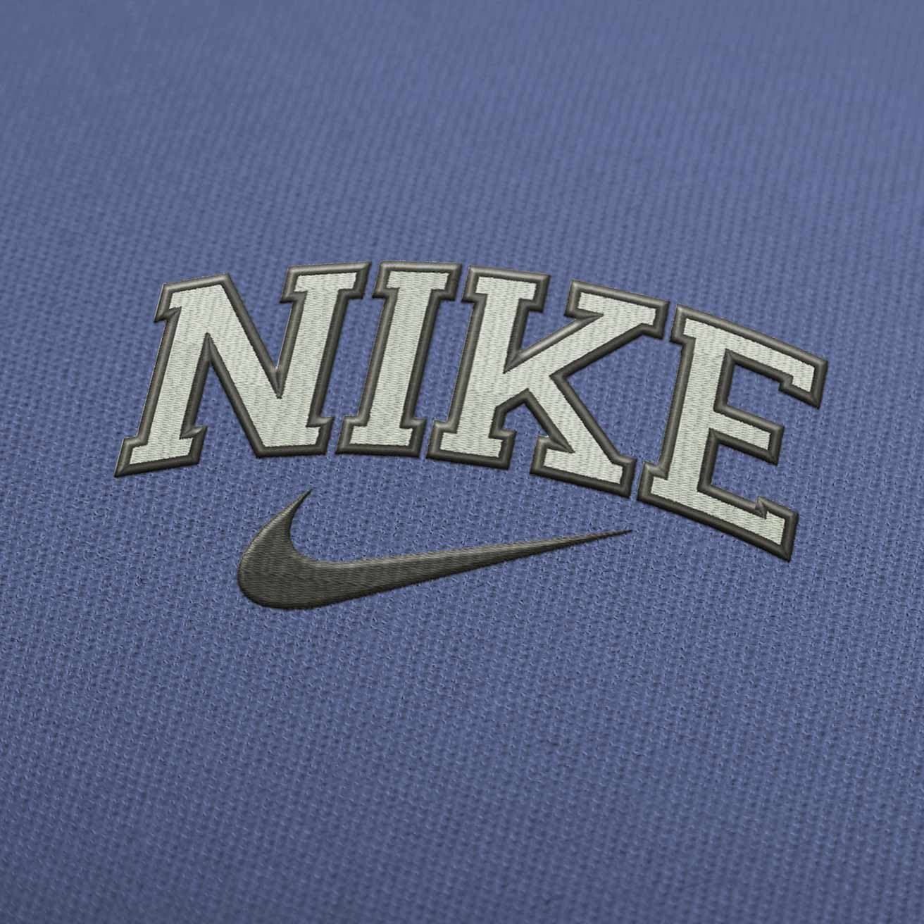 Nike Old Logo Schwarz Stickmuster Für Stickmaschinen Download