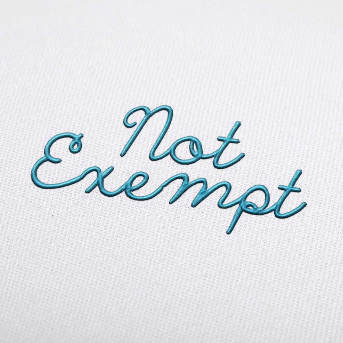 Not Exempt Embroidery Font Set Descargar