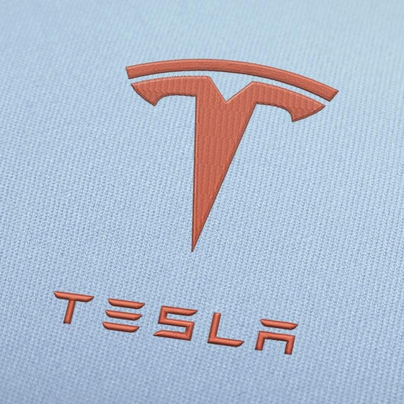 Tesla Logo Stickmuster Für Stickmaschinen Download