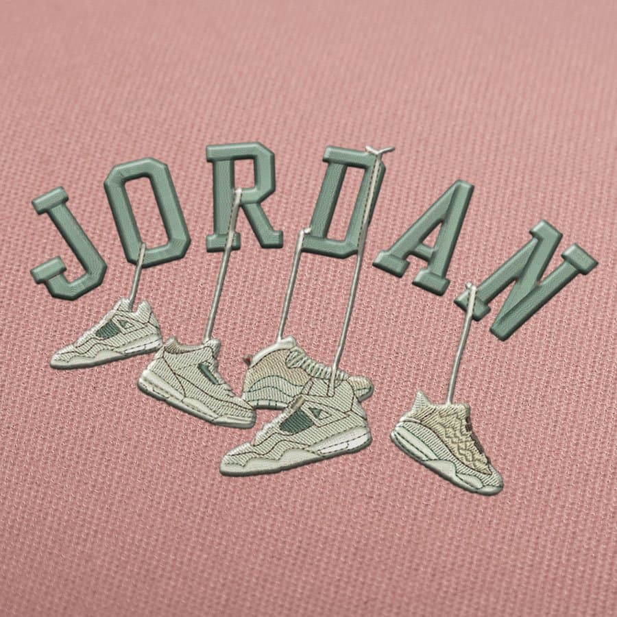 Télécharger les motifs de broderie des chaussures Jordan