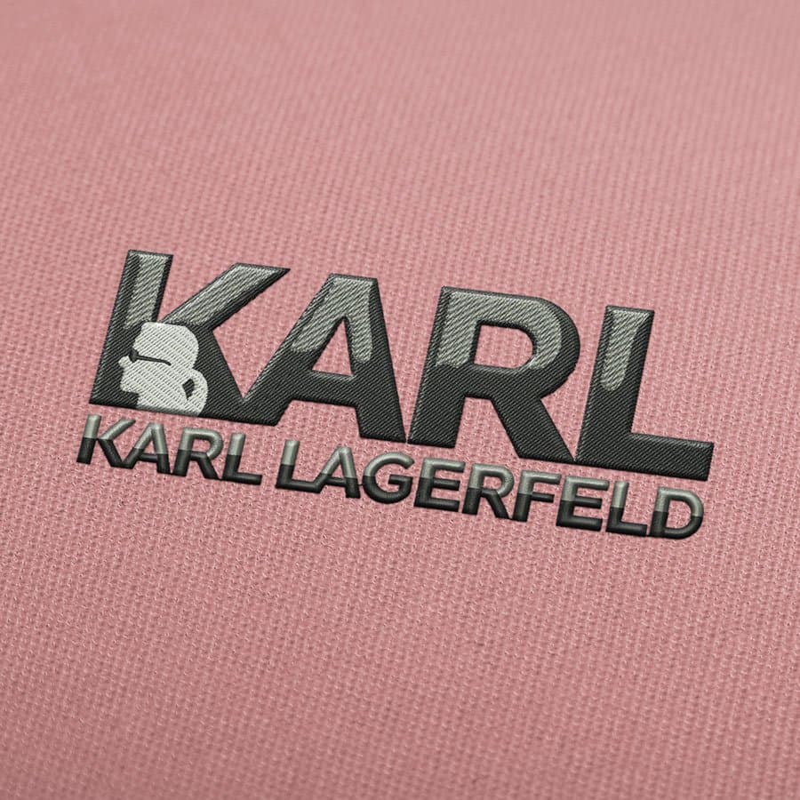 Karl Lagerfeld Head Embroidery Designs Download
