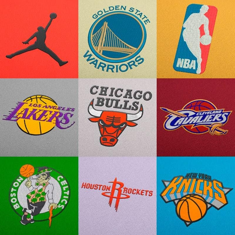 NBA Basketball Stickmuster Für Stickmaschinen Pack
