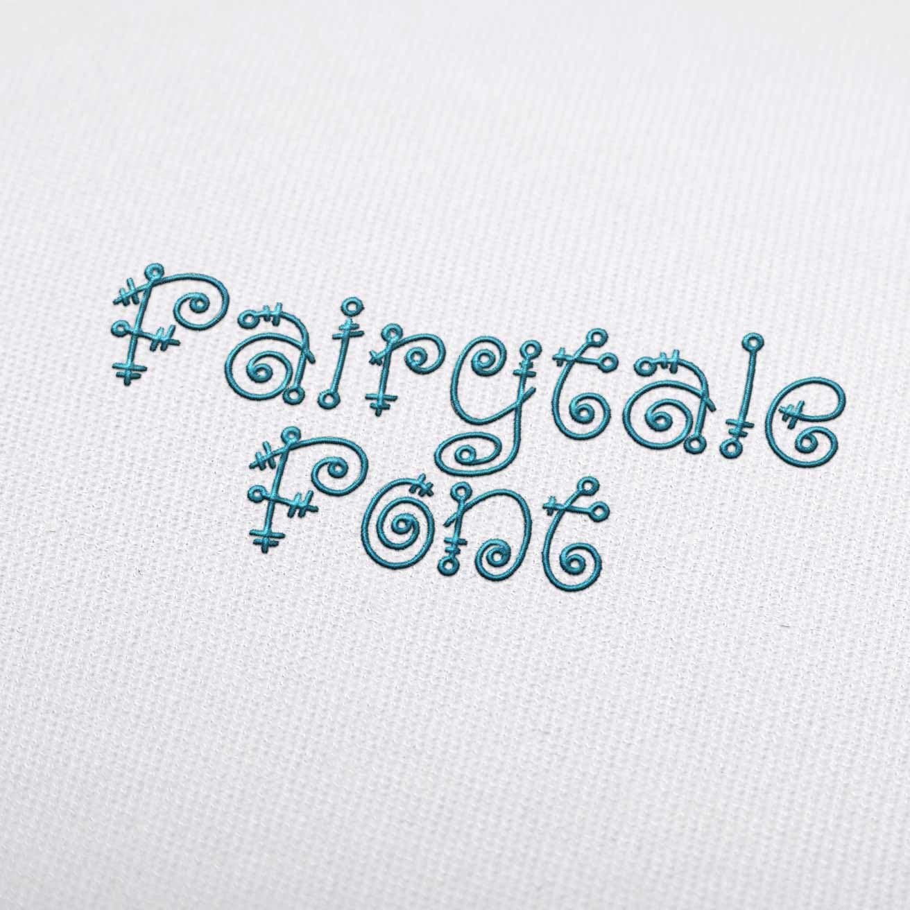 Fairytale Embroidery Font Set Download