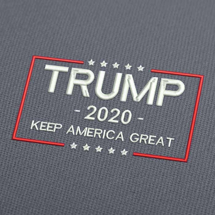 Trump Keep America Great 2020 Weiß Stickmuster Für Stickmaschinen Download