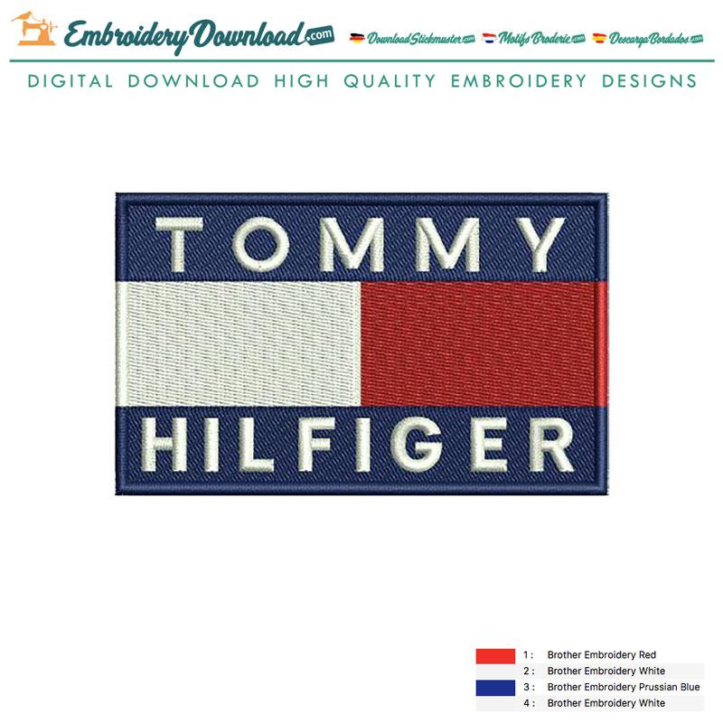 Blot postkontor Samlet Tommy Hilfiger Logo Embroidery Design Download - EmbroideryDownload