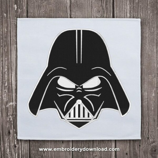 Darth Vader head Embroidery Design Download - EmbroideryDownload