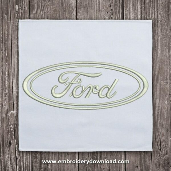 Ford logo 2 Embroidery Design Download - EmbroideryDownload