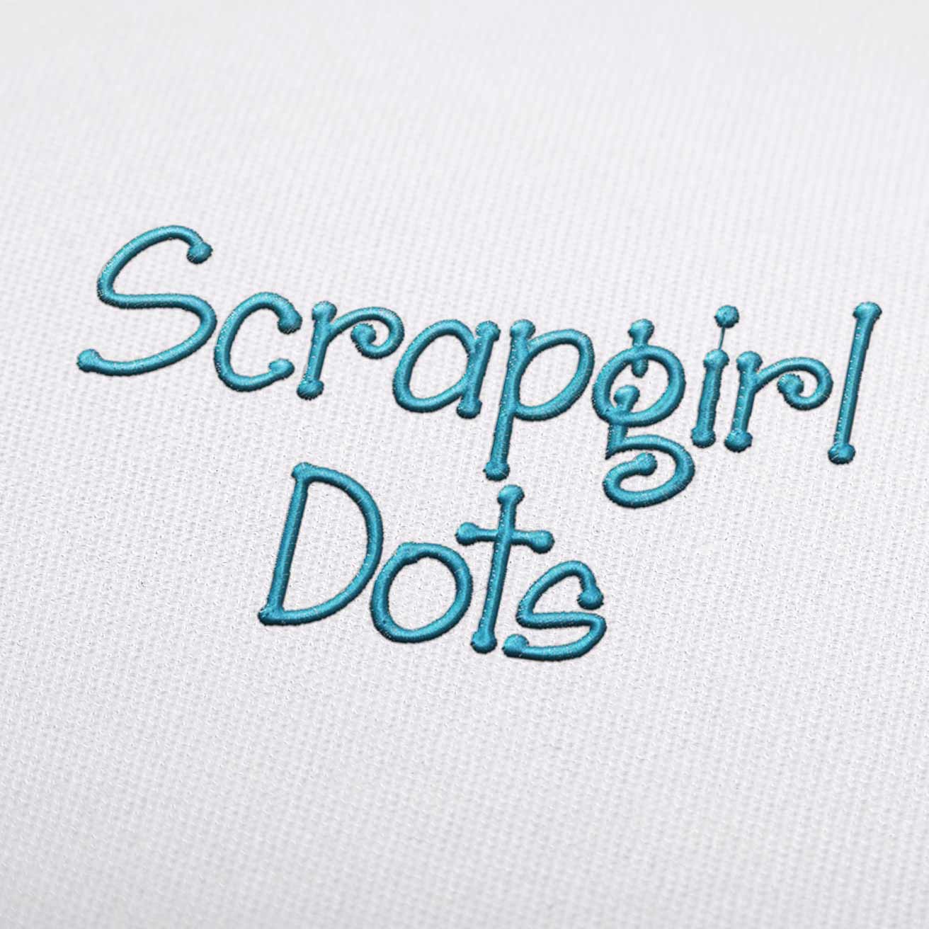Scrapgirl Dots Font Machine Embroidery Design Fonts 3 Sizes Alphabets All Formats Instant Download