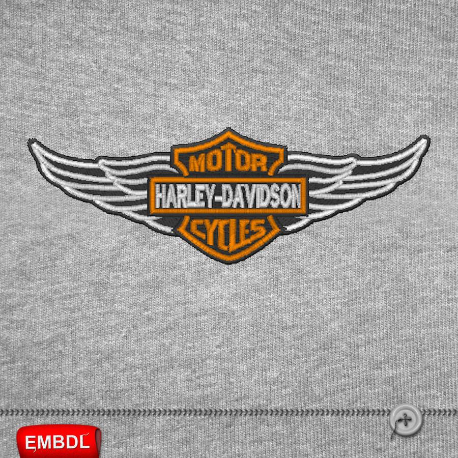 Harley Davidson Embroidery Design Download - EmbroideryDownload.